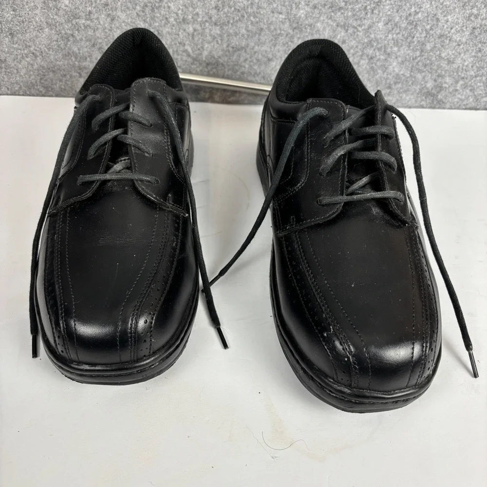 Orthofeet Gramercy 465 Dress Shoes Mens 14 4E Black Leather Orthopedic Oxford